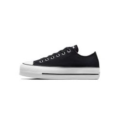 Trampki na platformie dla Converse Chuck Taylor All Star, Kobiety. Czarne trampki Converse, bez wzorów, casualowe, bez zapięcia. Za 490.00 zł.