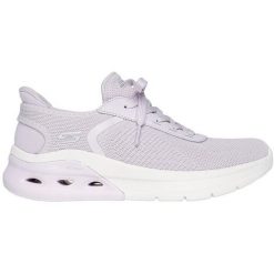 Buty sportowe damskie Skechers Bobs Arc Waves 2.0. Fioletowe buty sportowe lifestyle Skechers, bez wzorów, sportowe, bez zapięcia. Za 390.00 zł.