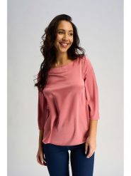 Marks & Spencer Bluzka w kolorze koralowym rozmiar: 38. Czerwone bluzki Marks & Spencer, bez wzorów, bez kołnierzyka, bez ramiączek. Za 48.50 zł.