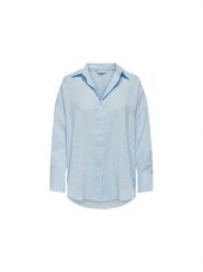 ONLY Koszula Zazima 15272523 Błękitny Oversize. Niebieskie koszule ONLY, s, bez wzorów, bez kołnierzyka, bez ramiączek. Za 199.99 zł.