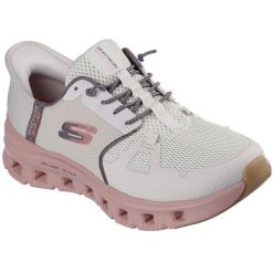 Buty sportowe damskie Skechers Glide step Pro. Brązowe buty treningowe Skechers, bez wzorów, z materiału, bez zapięcia. Za 590.00 zł.