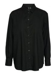 Vero Moda Koszula "Linn" w kolorze czarnym rozmiar: XS. Czarne koszule Vero Moda, s, bez wzorów, z wiskozy, klasyczne, bez kołnierzyka, bez ramiączek. Za 61.46 zł.
