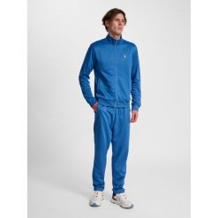 Bluza Hummel Pulse. Niebieskie bluzy bez kaptura Hummel, m, bez wzorów, z dresówki, bez kaptura, na fitness i siłownię. Za 286.50 zł.