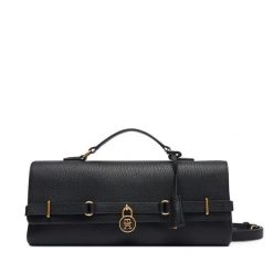 Torebka Tommy Hilfiger. Czarne torebki klasyczne Tommy Hilfiger, bez wzorów, klasyczne, bez dodatków. Za 1,099.00 zł.
