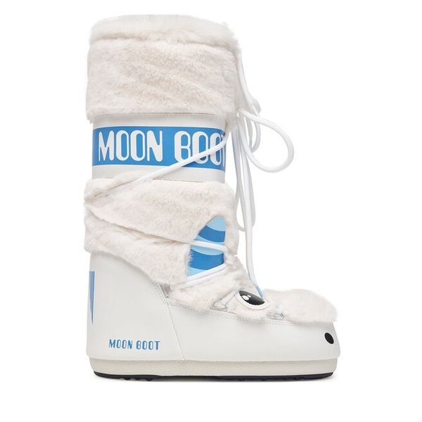 Śniegowce Moon Boot. Białe śniegowce Moon Boot, bez wzorów, bez zapięcia. Za 809.99 zł.