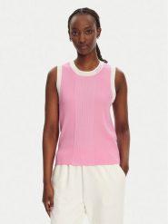 Liu Jo Sport Top TA5092 MS022 Różowy Regular Fit. Czerwone topy sportowe Liu Jo Sport, l, bez wzorów, z syntetyku. Za 242.99 zł.