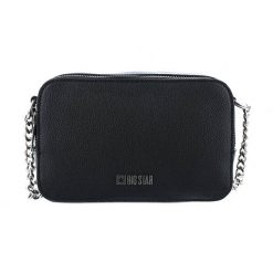 Czarna Stylowa Damska Torebka Big Star. Czarne listonoszki Big Star Accessories, z aplikacjami, ze skóry ekologicznej, eleganckie, bez dodatków. Za 143.99 zł.