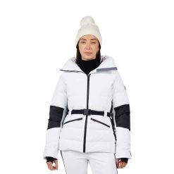 Damska kurtka narciarska Rossignol Ciastel Mix. Białe kurtki narciarskie Rossignol, na zimę, bez wzorów, bez kaptura, narciarskie. W wyprzedaży za 2,628.50 zł.
