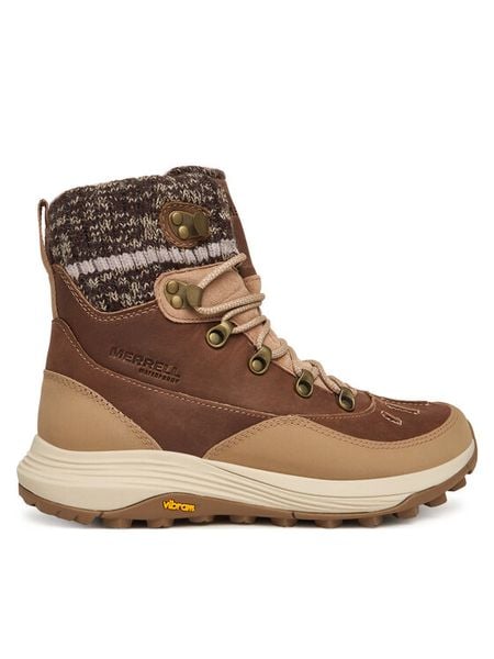 Merrell Śniegowce Siren 4 Thermo Mid Zip Waterproof J038764 Brązowy. Brązowe śniegowce Merrell, bez wzorów, ze skóry, bez zapięcia. Za 669.99 zł.