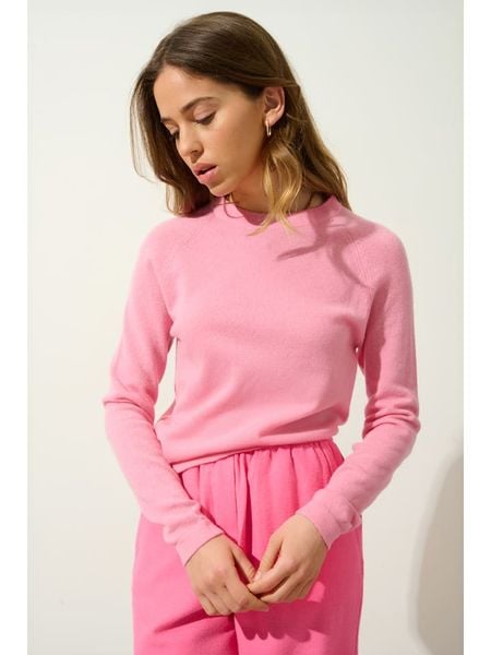 AUTHENTIC CASHMERE Kaszmirowy sweter "Ecrin" w kolorze jasnoróżowym rozmiar: XXL. Różowe swetry AUTHENTIC CASHMERE, xxl, bez wzorów, z kaszmiru, bez ramiączek. Za 366.35 zł.