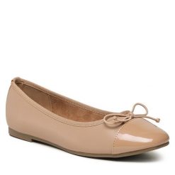 Baleriny Jenny Fairy. Brązowe baleriny Jenny Fairy, bez wzorów, bez obcasa, bez zapięcia. Za 79.99 zł.