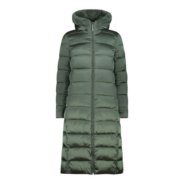 Płaszcz damski turystyczne CMP 34K0046F. Zielone płaszcze CMP, xs, bez wzorów, sportowe, bez kaptura. Za 559.00 zł.