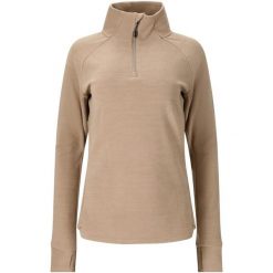Damski polar 1/2 zip Whistler Kajsa. Brązowe bielizna termoaktywna damska WHISTLER, bez wzorów, z polaru, bez ramiączek, narciarskie. Za 192.00 zł.