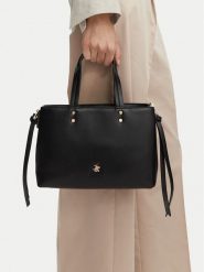 Beverly Hills Polo Club Torebka EO-BHPC-C-025-10 Czarny. Czarne torebki klasyczne Beverly Hills Polo Club, bez wzorów, ze skóry, bez dodatków. Za 249.99 zł.