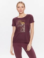 CMP Koszulka techniczna 38T6656 Bordowy Regular Fit. Czerwone t-shirty sportowe CMP, bez wzorów, z syntetyku, bez ramiączek, trekkingowe. Za 79.99 zł.