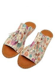 Dogo Klapki "Up" w kolorze beżowym ze wzorem rozmiar: 40. Brązowe klapki Dogo, bez wzorów, klasyczne, bez obcasa, bez zapięcia. Za 78.47 zł.