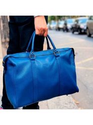 Maison héritage PARIS Skórzana torba podróżna "Lony" w kolorze granatowym - 41 x 28 x 13 cm rozmiar: onesize. Niebieskie torby podróżne maison héritage PARIS, bez wzorów, z materiału, przez ramię. Za 506.45 zł.