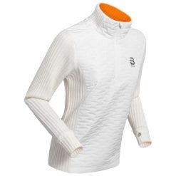 Sweter damski z zamkiem błyskawicznym Daehlie Sportswear Comfy 2.0. Białe swetry DAEHLIE, na zimę, bez wzorów, eleganckie, bez ramiączek. Za 660.50 zł.