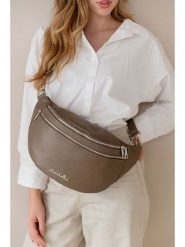 Anna Morellini Skórzana saszetka "Lolanda" w kolorze szarobrązowym - 36 x 22 x 12 cm rozmiar: onesize. Brązowe nerki i saszetki Anna Morellini, bez wzorów, z materiału, sportowe, bez dodatków. Za 260.99 zł.