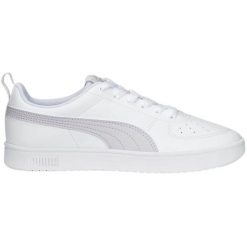 Buty Puma Rickie W 387607 08 białe. Białe buty treningowe bez wzorów, z gumy, bez zapięcia. W wyprzedaży za 316.07 zł.