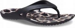 Japonki Dla Dorosłych Crocs Kadee II Graphic Flip. Czarne japonki Crocs, bez wzorów, z materiału. Za 71.99 zł.