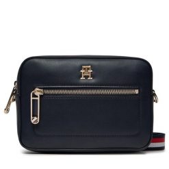 Torebka Tommy Hilfiger. Niebieskie listonoszki Tommy Hilfiger, bez wzorów, bez dodatków. Za 389.99 zł.