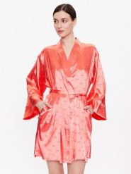DKNY Szlafrok YI2022632 Pomarańczowy Regular Fit. Brązowe szlafroki damskie DKNY, l, bez wzorów, z syntetyku, bez ramiączek. Za 519.99 zł.