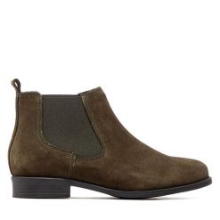 Sztyblety Filipe. Brązowe botki Filipe, bez wzorów, bez obcasa, na płaskiej podeszwie, bez zapięcia. Za 249.99 zł.