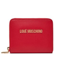 Mały Portfel Damski LOVE MOSCHINO. Czerwone portfele Love Moschino, bez wzorów. Za 309.99 zł.