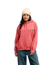 Bluza z kapturem dla Kobiety STANDARD Różowy. Czerwone bluzy z kapturem Quiksilver, m, bez wzorów, z bawełny, z kapturem. Za 299.99 zł.