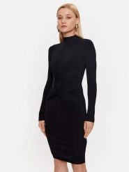 Marciano Guess Sukienka koktajlowa 3YGK37 5036Z Czarny Bodycon Fit. Czarne sukienki Marciano Guess, na co dzień, xs, z aplikacjami, z wiskozy, bez kołnierzyka, bez ramiączek, bodycon. Za 949.99 zł.
