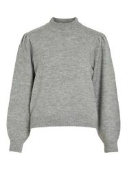 Vila Sweter w kolorze szarym rozmiar: XL. Szare swetry Vila, xl, bez wzorów, ze splotem, bez ramiączek. Za 66.00 zł.