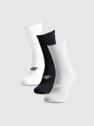 4F Skarpety casual za kostkę (3-pack) damskie - multikolor 35-38. Skarpetki 4f, bez wzorów, z bawełny. Za 54.99 zł.