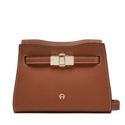 Torebka Aigner. Brązowe listonoszki Aigner, bez wzorów, bez dodatków. Za 2,449.00 zł.
