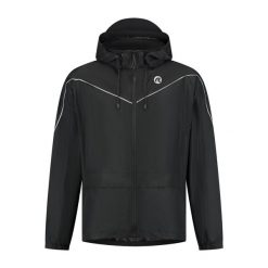 Kurtka na deszcz unisex Rogelli Commuter Essential. Czarne kurtki Rogelli, l, bez wzorów, biznesowe, bez kaptura. Za 327.00 zł.