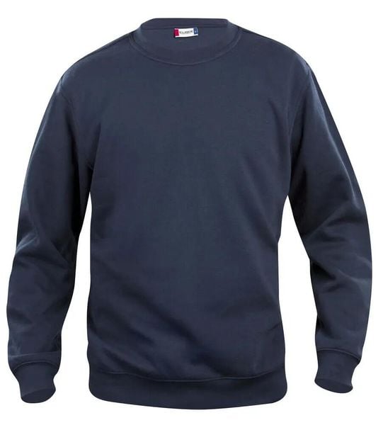 Clique Basic Roundneck Junior blu granatowy wygodna bluza – dark navy. Niebieskie bluzy CLIQUE, m, bez wzorów, z bawełny, bez kaptura. Za 141.17 zł.