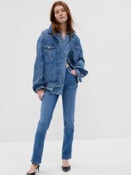 GAP Dżinsy - Regular fit - w kolorze niebieskim rozmiar: W33. Niebieskie jeansy GAP, bez wzorów, klasyczne. Za 127.95 zł.