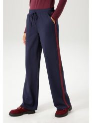 Aniston Spodnie w kolorze granatowym rozmiar: 44. Niebieskie spodnie materiałowe Aniston, bez wzorów, z materiału, z podwyższonym stanem. Za 95.92 zł.