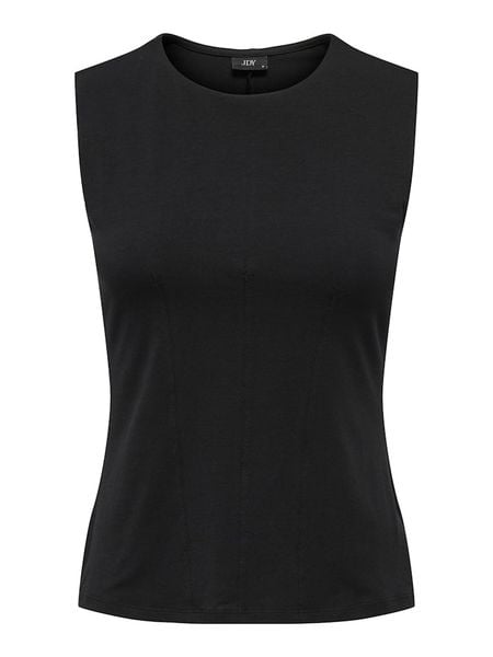 JDY Top w kolorze czarnym rozmiar: S. Czarne topy JDY, s, bez wzorów, bez kołnierzyka, bez ramiączek. Za 60.95 zł.