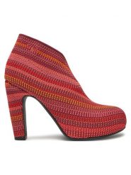 United Nude Botki Fold Hi II 1087083605 Czerwony. Czerwone botki United Nude, bez wzorów, z materiału, bez obcasa, na słupku, bez zapięcia. Za 619.99 zł.