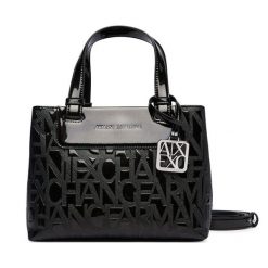 Torebka Armani Exchange. Czarne torebki klasyczne Armani Exchange, bez wzorów, klasyczne, bez dodatków. Za 589.99 zł.