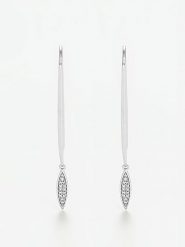 ATELIER DU DIAMANT Złote kolczyki-kreole "Daphné" z diamentami rozmiar: onesize. Szare kolczyki ATELIER DU DIAMANT, z diamentem, złote. Za 1,304.99 zł.