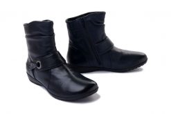 JOSEF SEIBEL 79765 VL971 530 Naly 65 ocean, botki damskie. Niebieskie botki Josef Seibel, bez wzorów, z polaru, bez obcasa, bez zapięcia. Za 317.94 zł.