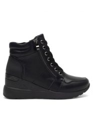 Clara Barson Botki AUGUSTA WS2229-47 Czarny. Czarne botki Clara Barson, bez wzorów, z tworzywa sztucznego, bez obcasa, na koturnie, bez zapięcia. Za 139.99 zł.