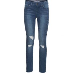 Dżinsy Skinny z haftem bonprix niebieski "stone”. Jeansy marki bonprix. Za 89.99 zł.