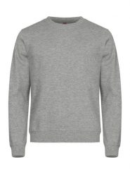 Clique Basic Roundneck bluza unisex szary melanż, miękki trwały materiał – grey. Szare bluzy CLIQUE, l, bez wzorów, z bawełny, bez ramiączek, bez kaptura. Za 149.58 zł.
