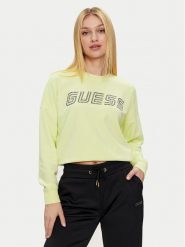 Guess Bluza Skylar V4GQ07 K8802 Zielony Relaxed Fit. Zielone bluzy Guess, l, z aplikacjami, z bawełny, bez ramiączek, bez kaptura. Za 179.99 zł.