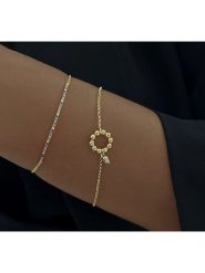 ÔNESSA Bransoletka rozmiar: onesize. Żółte bransoletki ÔNESSA, z cyrkonią, z mosiądzu. Za 79.40 zł.