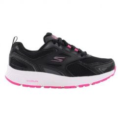 Buty do biegania damskie Skechers GO Run. Czarne buty do biegania Skechers, bez wzorów, z materiału, bez zapięcia, do biegania, skechers sport. Za 269.99 zł.