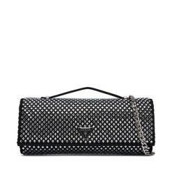 Torebka Guess. Czarne kopertówki Guess, z aplikacjami, wizytowe, bez dodatków. Za 659.99 zł.